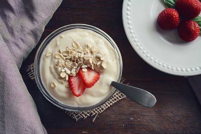 Healthy snacks in a dish