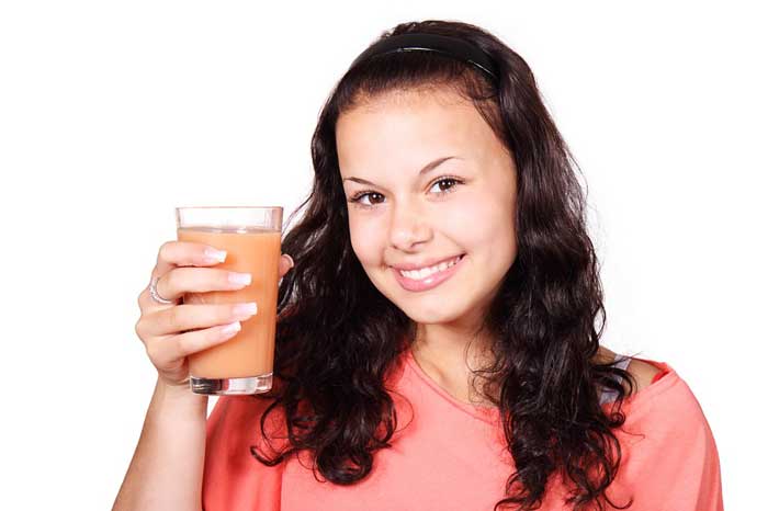 Women drinking a soft drinks